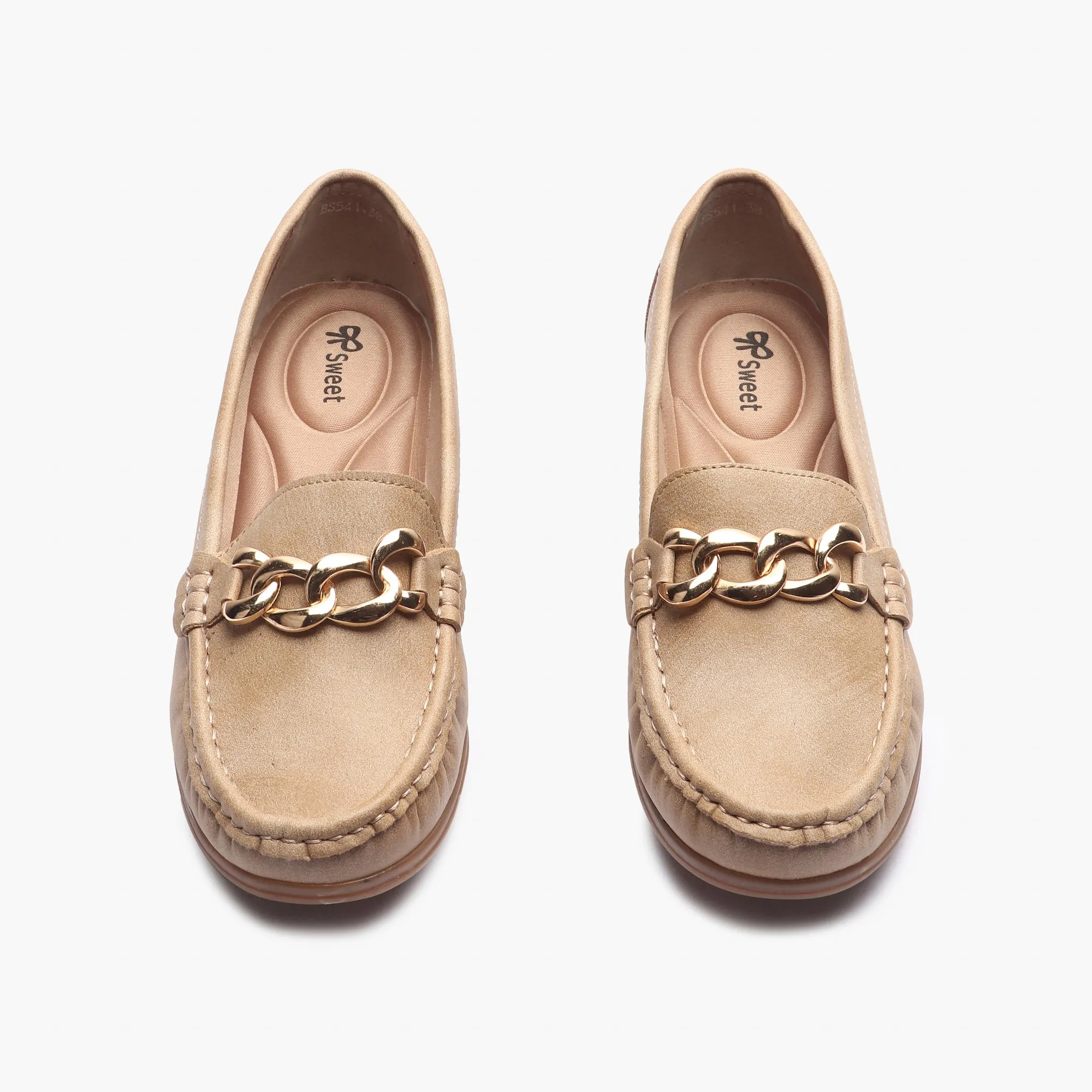 Bold Chainlink Wedge heel Loafers