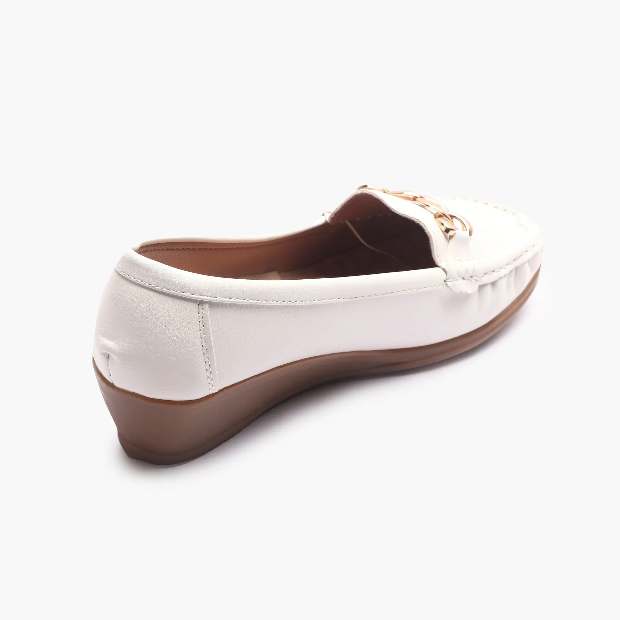 Bold Chainlink Wedge heel Loafers