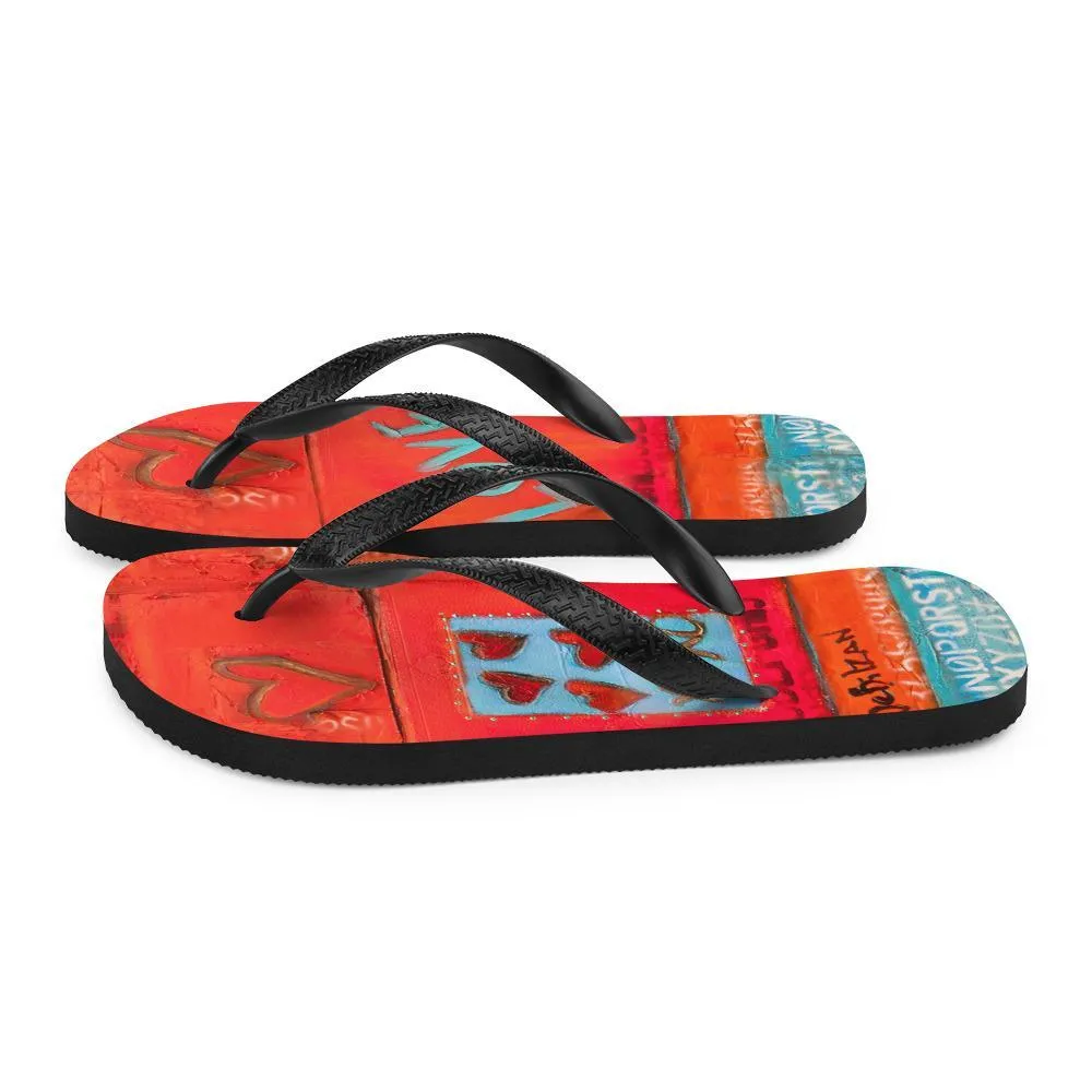 Falling for You Flip Flops