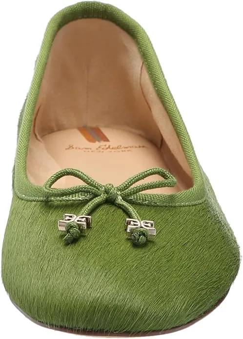 Sam Edelman Felicia Matcha Green Slip On Rounded Toe Flexible Wide Ballet Flats