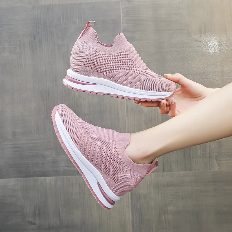 Women's Hidden Heel Breathable Sneakers